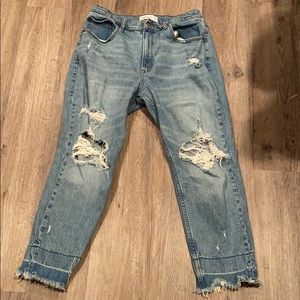 Abercrombie high-rise mom Jean
